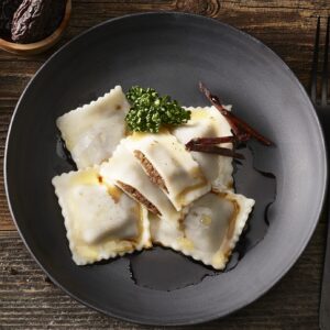 Dörrbirnenravioli