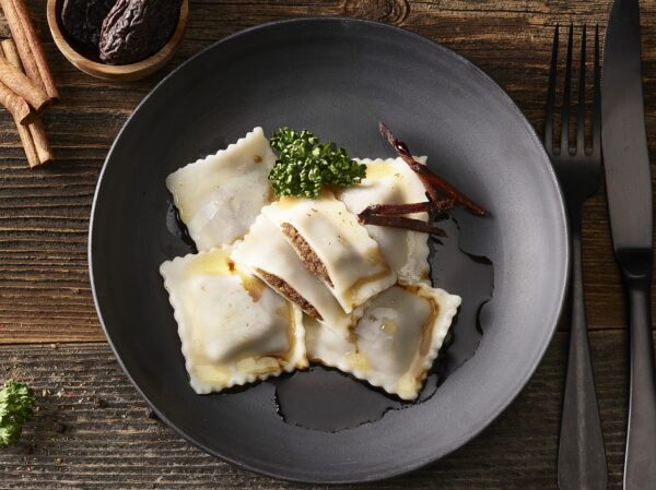 Dörrbirnenravioli