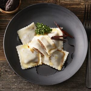 Dörrbirnenravioli