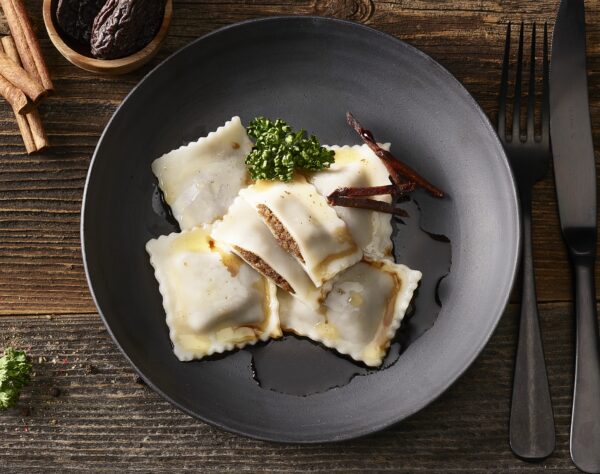 Dörrbirnenravioli